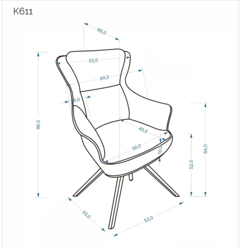 Otočná stolička K611