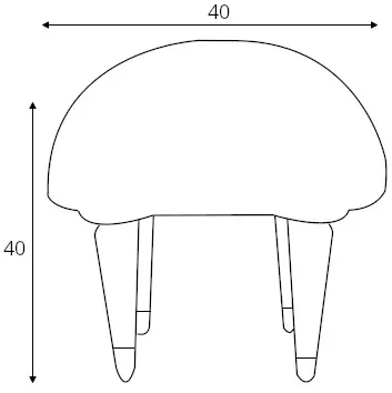 Čalouněný taburet Beetle