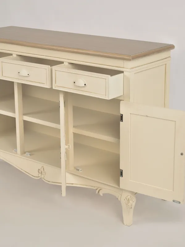 Elegantní komoda se zásuvkami a dvířky do obývacího pokoje nebo ložnice Rimini