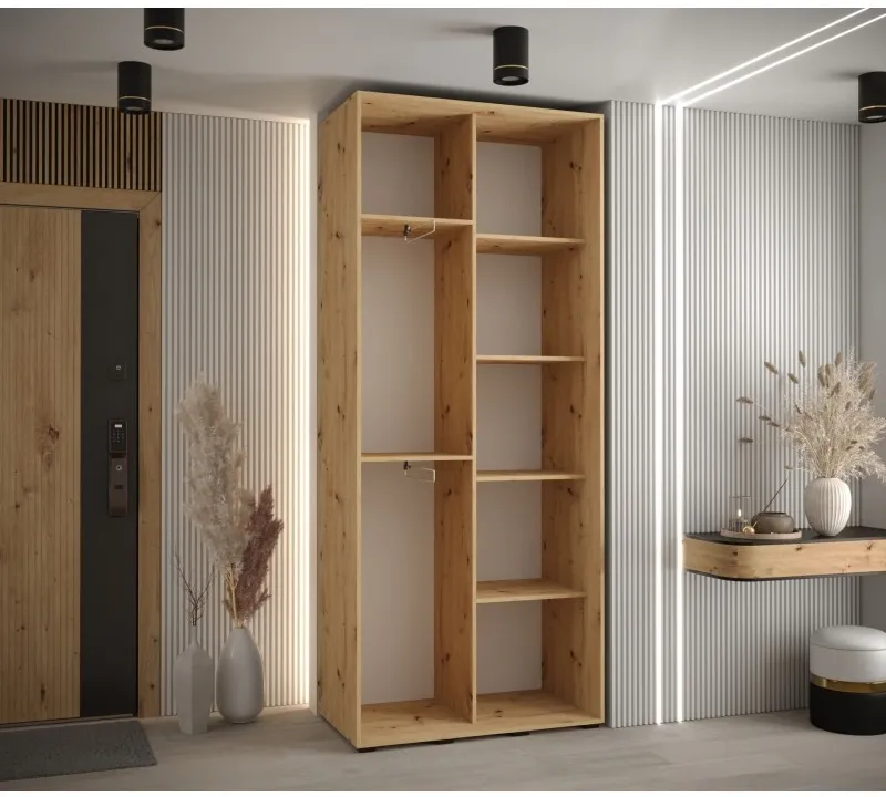 Skriňa s posuvnými dverami so zrkadlom Lanko 2 110 cm 45 cm hĺbky