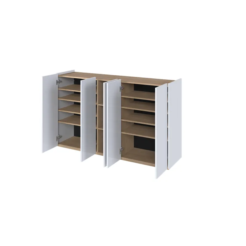 Komoda Easy pětidveřová s LED osvětlením v sadě
