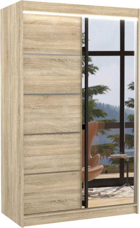Šatní skříň s osvětlením Nicea 120 cm