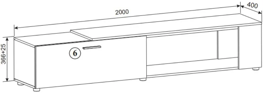 TV stolek Maze II