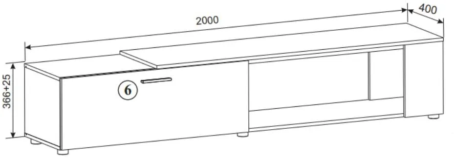 TV stolík Maze II