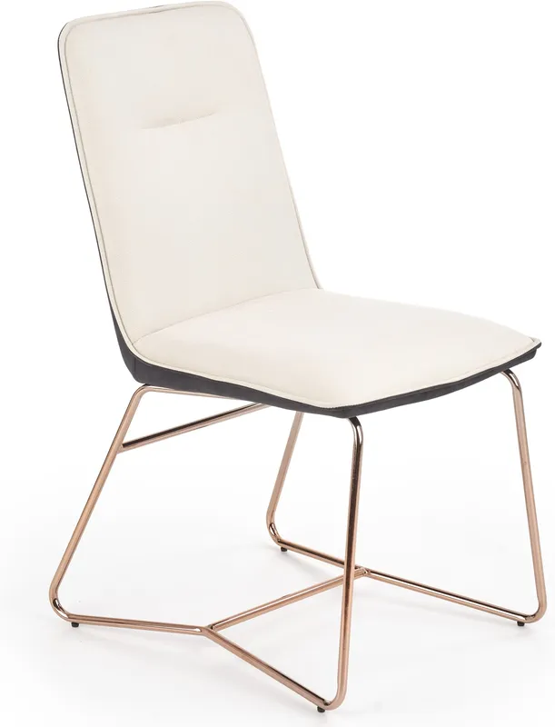 Eleganckie krzesło na stalowych nóżkach do jadalni K-390