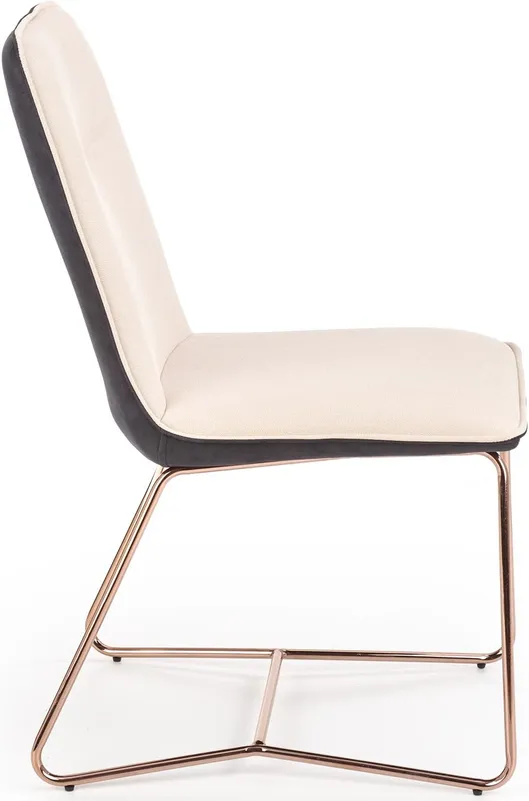Eleganckie krzesło na stalowych nóżkach do jadalni K-390