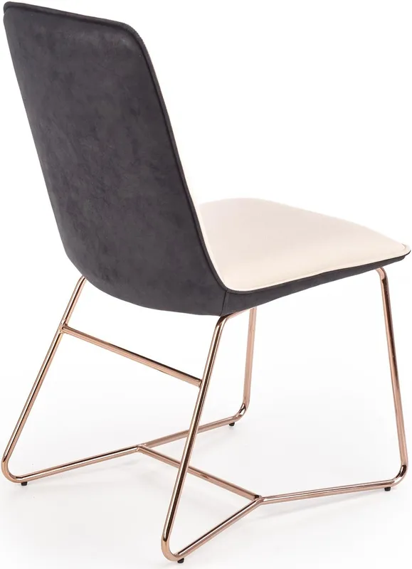 Eleganckie krzesło na stalowych nóżkach do jadalni K-390