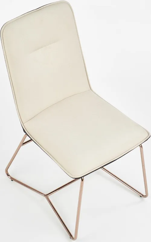 Eleganckie krzesło na stalowych nóżkach do jadalni K-390