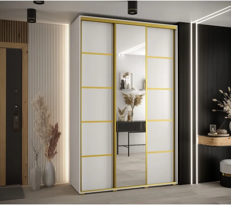 Posuvná skříň se zrcadlem Cannes 5 150 45 cm hloubka