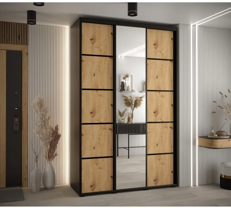Posuvná skříň se zrcadlem Cannes 5 150 45 cm hloubka