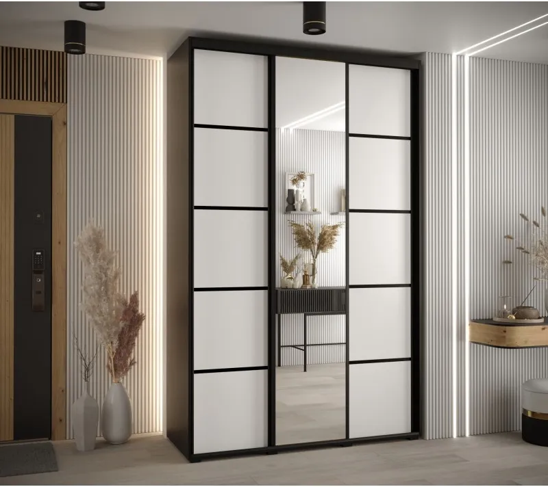 Posuvná skříň se zrcadlem Cannes 5 150 45 cm hloubka