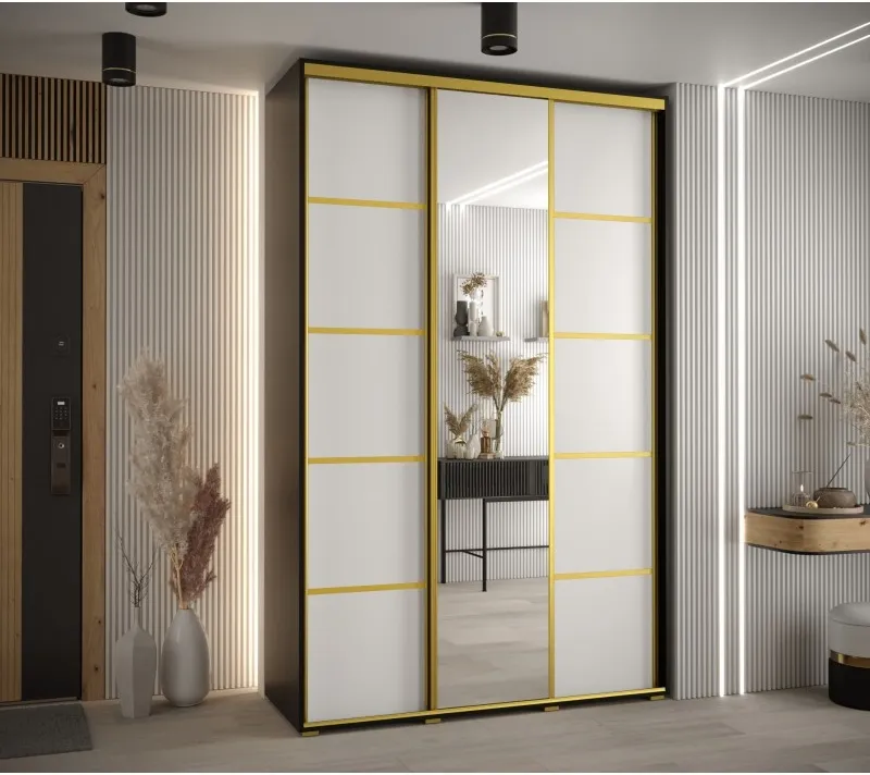 Posuvná skříň se zrcadlem Cannes 5 150 45 cm hloubka