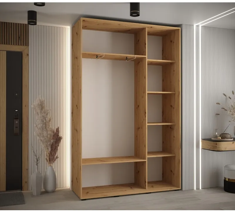 Posuvná skříň se zrcadlem Cannes 5 150 45 cm hloubka