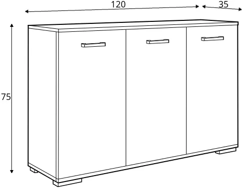 Komoda ABS-120 K1