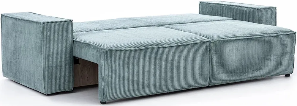 Sofa Flabio z funkcją spania typu DL i pojemnikiem na pościel