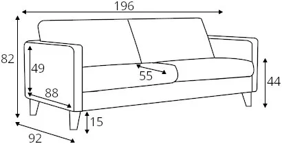 Sofa 2.5-osobowa Impulse
