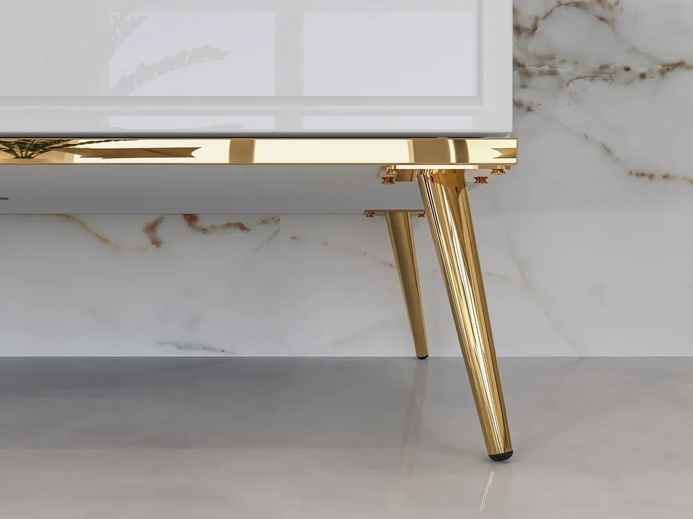 Pojemna dwudrzwiowa szafa z szufladą do salonu Goldin