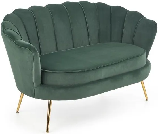 Tapicerowany fotel Amorinito XL ciemny zielony
