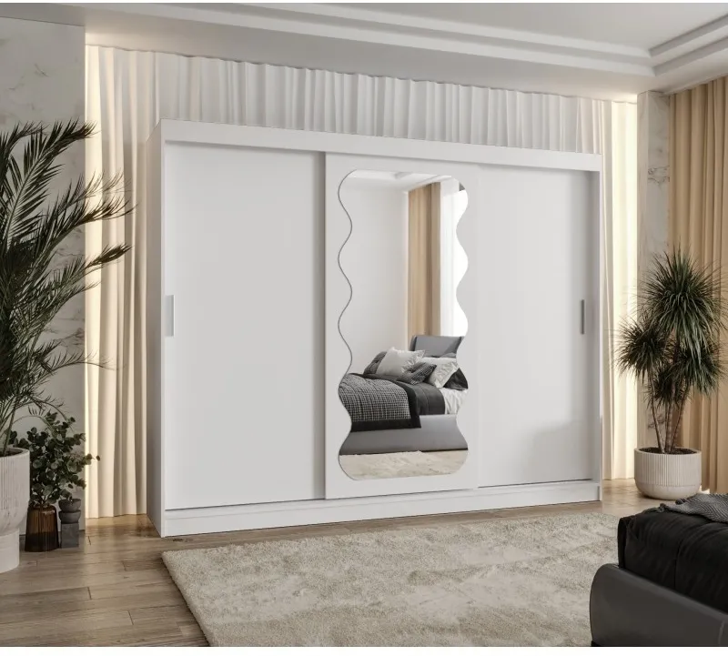 Skriňa s posuvnými dverami so zrkadlom Spoti 250 cm