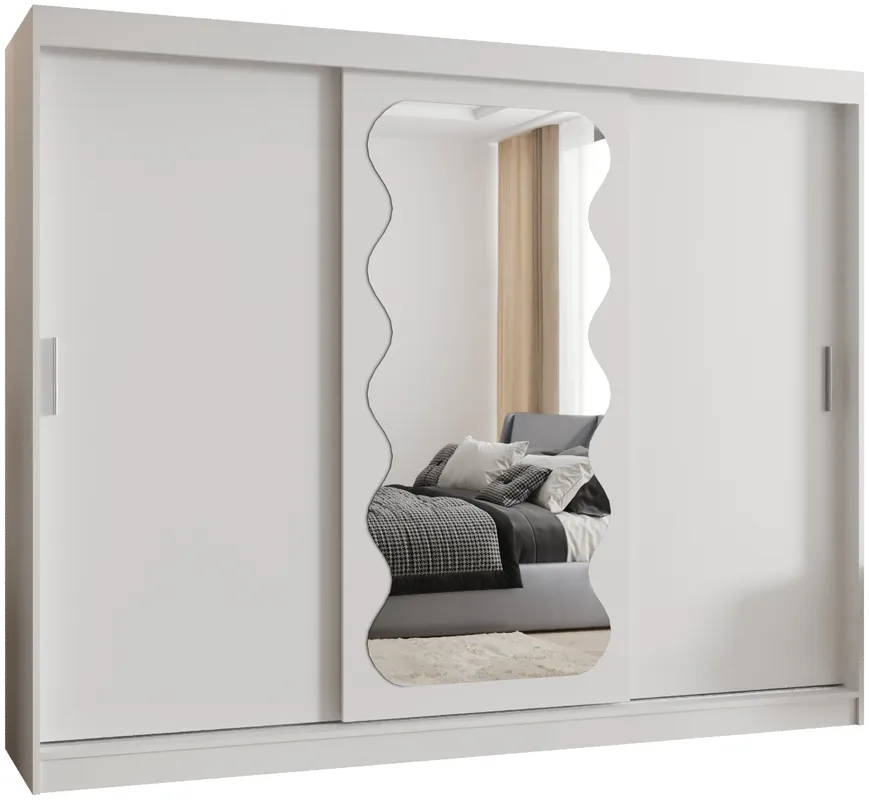 Skriňa s posuvnými dverami so zrkadlom Spoti 250 cm