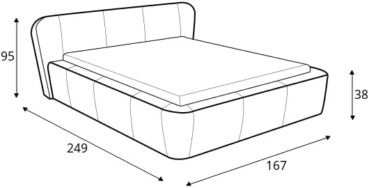 Łóżko 80282 KF (100x200)
