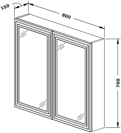 Szafka łazienkowa Jump 80 lustrzana