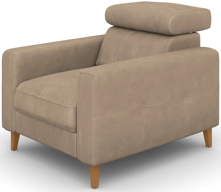Elegantní čalouněné křeslo s opěrkou hlavy do obývacího pokoje Goya