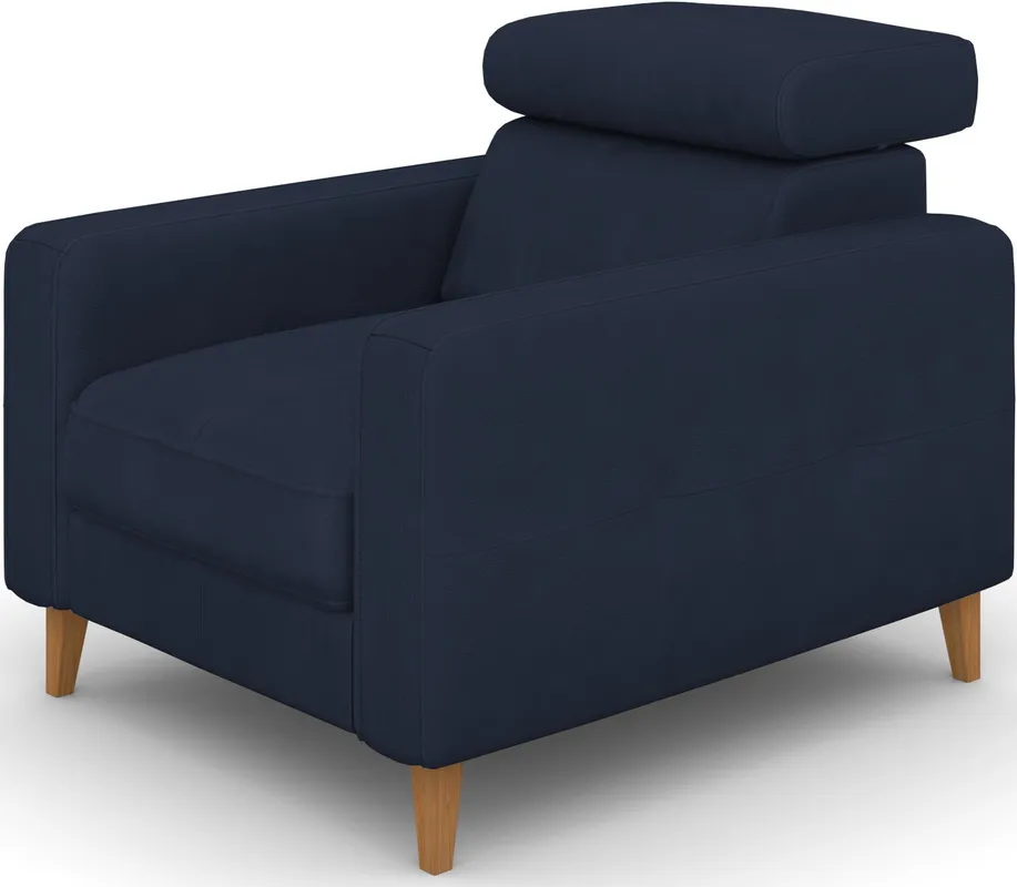 Elegantní čalouněné křeslo s opěrkou hlavy do obývacího pokoje Goya