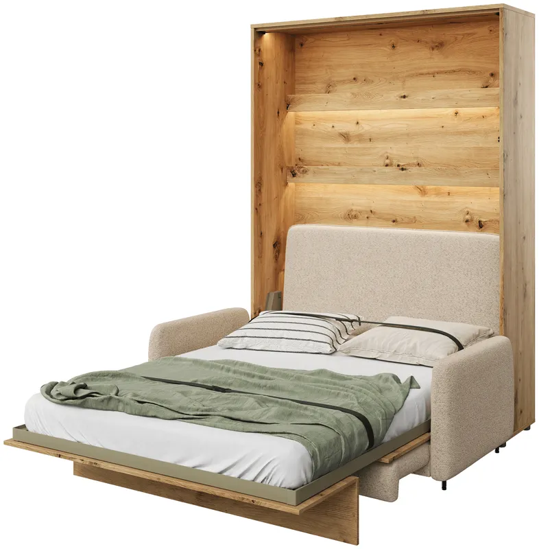 Pohovka 160 ku sklápacej posteli BC-12 vo farbe dub Artisan