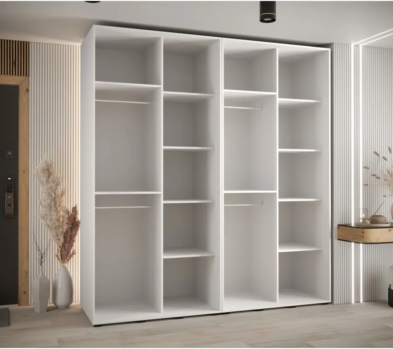 Szafa przesuwna z lustrem wysoka Davos 3 220 głębokość 60 cm