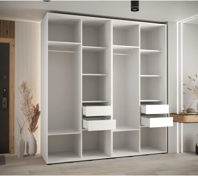 Szafa przesuwna z lustrem wysoka Davos 3 220 głębokość 60 cm