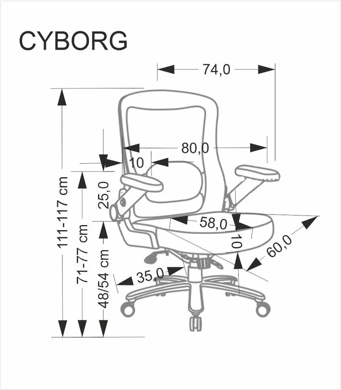 Fotel obrotowy Cyborg