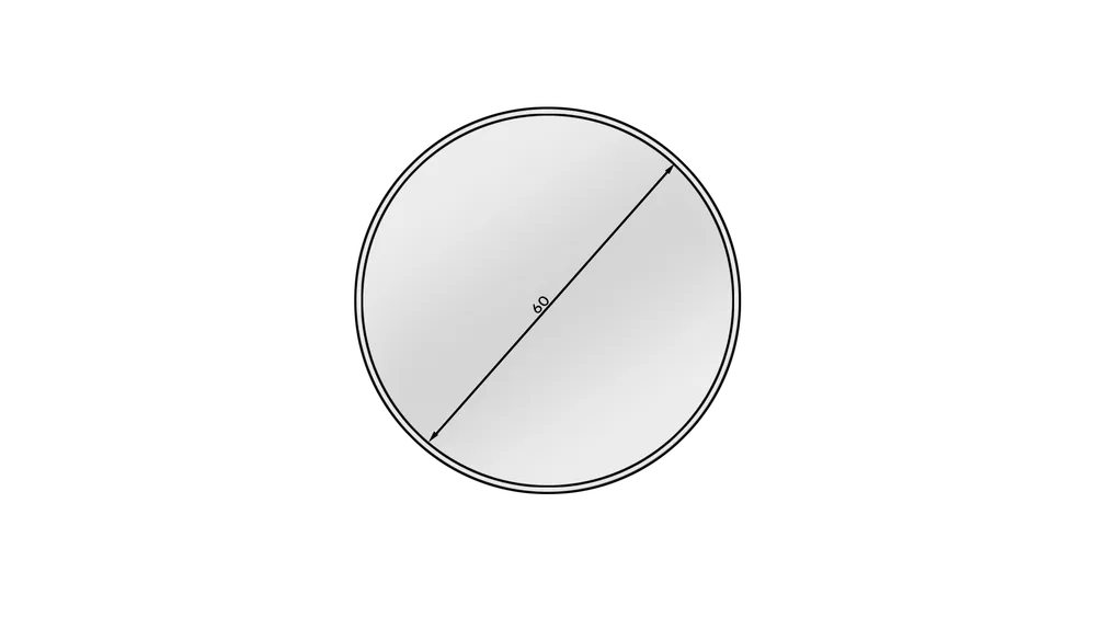 Okrúhle zrkadlo Elistul 60 cm