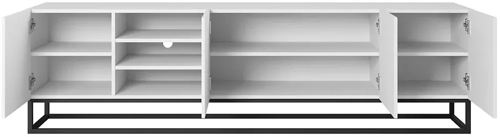 TV stolík Asha 200 s výklenkom na kovovom ráme