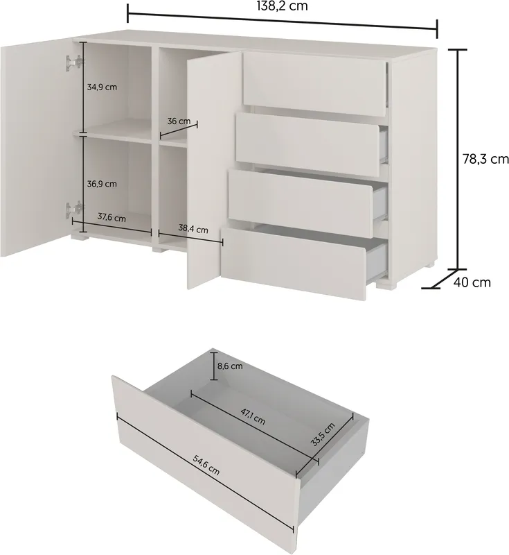 Komoda Asymetric