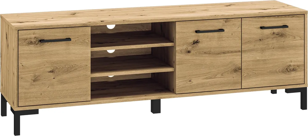 Třídveřový TV stolek do obývacího pokoje Nevio