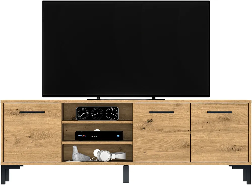Třídveřový TV stolek do obývacího pokoje Nevio