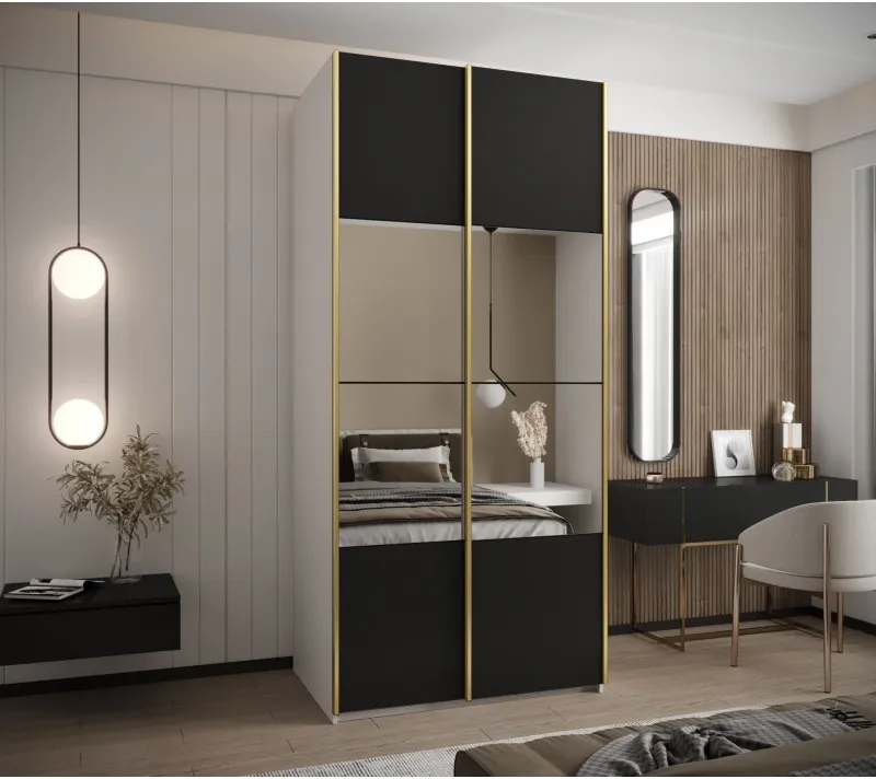 Posuvná skříň se zrcadlem Lux 4 120