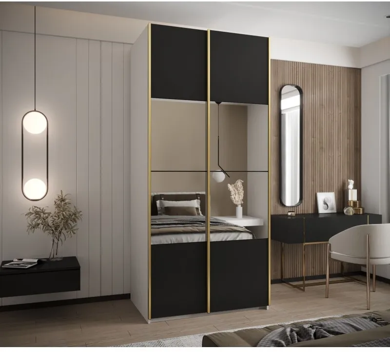 Skriňa s posuvnými dverami so zrkadlom Lux 4 120