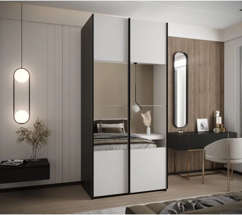 Skriňa s posuvnými dverami so zrkadlom Lux 4 120