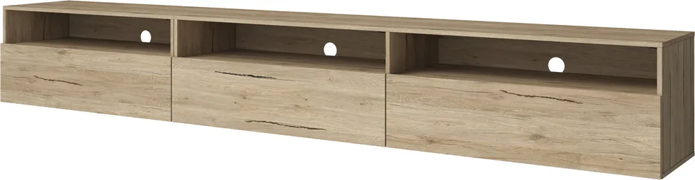 Designerska komoda RTV z klapami z możliwością powieszenia do salonu Baros