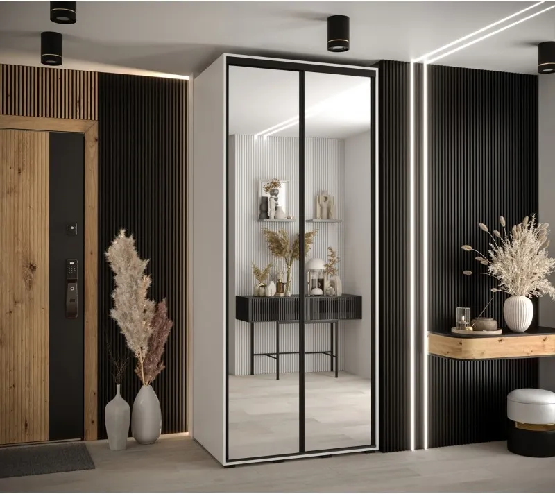 Šatní skříň s posuvnými dveřmi Davos 2 120, hloubka 60 cm