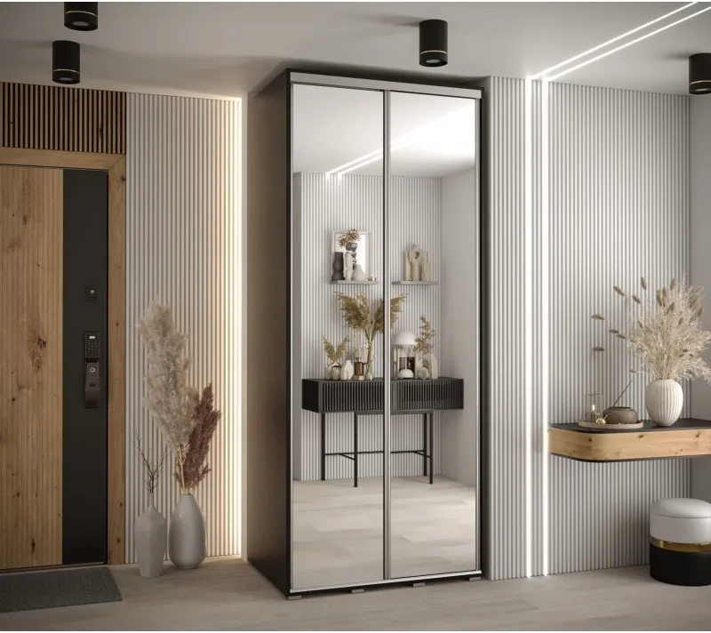 Šatní skříň s posuvnými dveřmi Davos 2 120, hloubka 60 cm