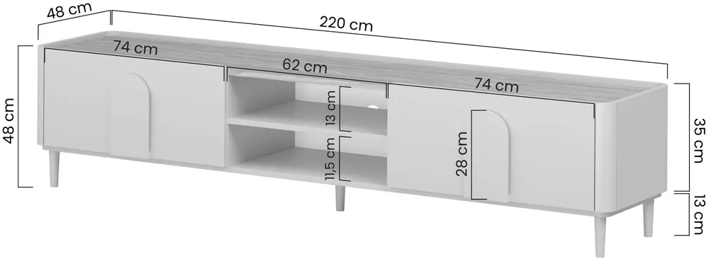 TV stolek 220 Amilio