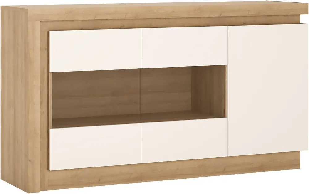 Moderní komoda se prosklenými dvířky do obývacího pokoje Lyon