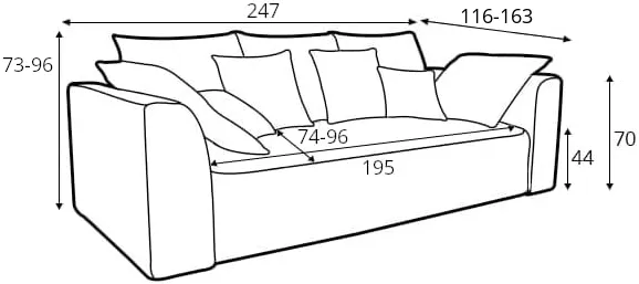 Sofa Royal IV Mega LUX 3DL
