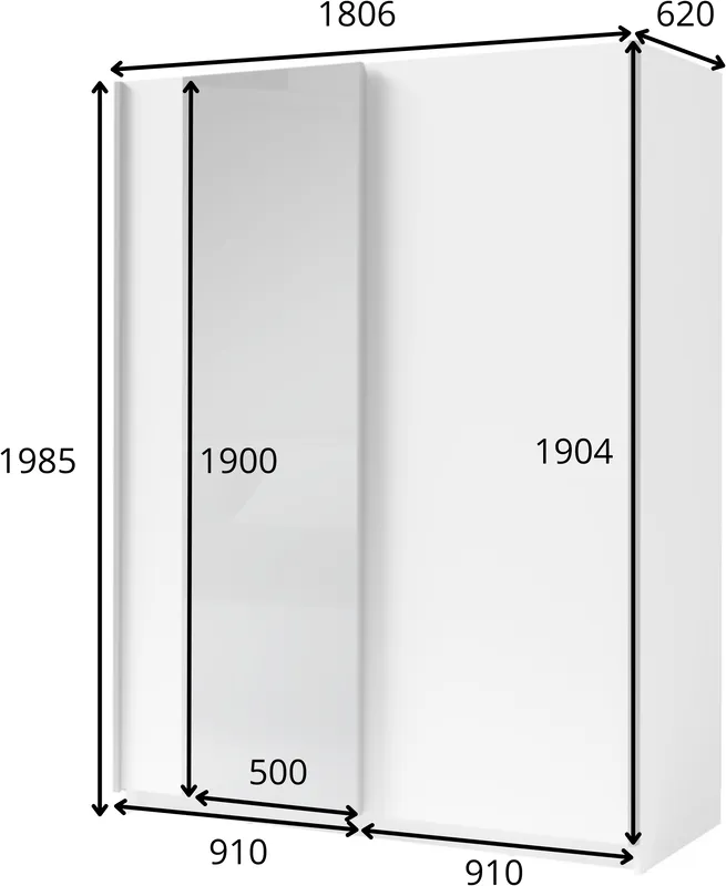 Šatní skříň Gozo III 180 cm