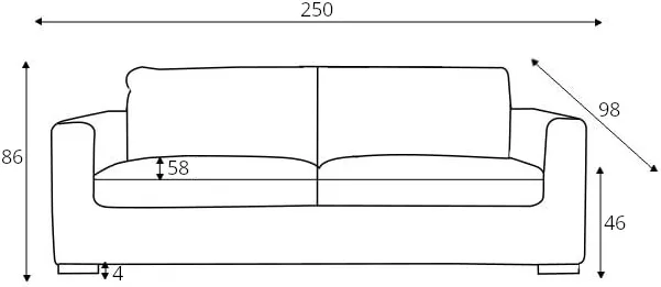 Sofa 4-osobowa Sophia