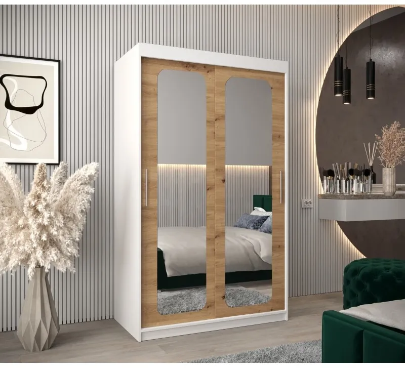 Posuvná skříň se zrcadlem Promo T3 120