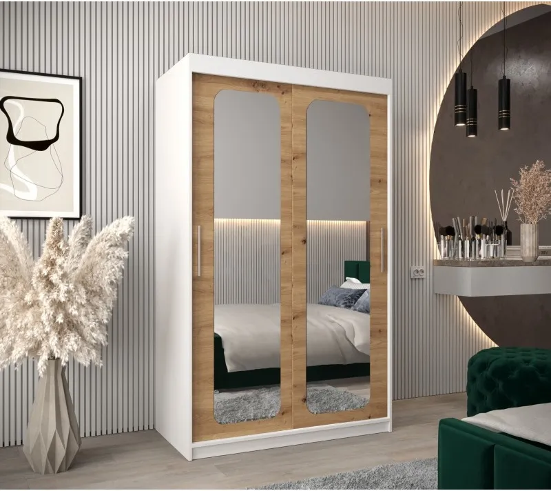 Skriňa s posuvnými dverami so zrkadlom Promo T3 120